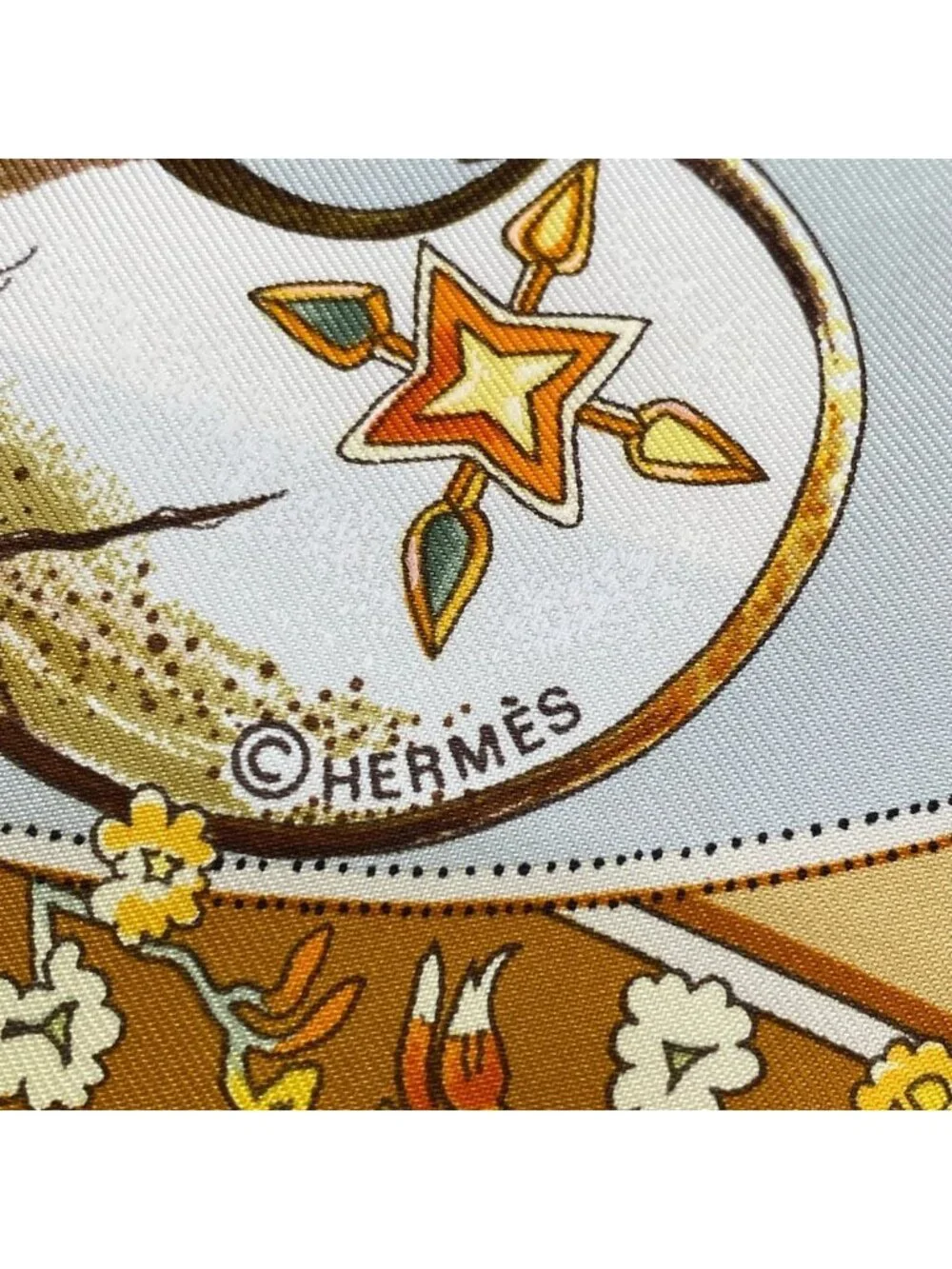 Hermes Scarf Carre 90 Yellow Mythologies Des Hommes